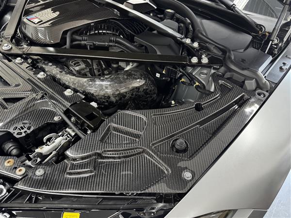 Grote foto bmw g80 g81 m3 g82 g83 m4 carbon motorruimte koplamp afdekking auto onderdelen tuning en styling