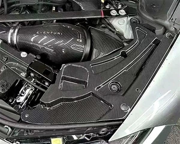 Grote foto bmw g80 g81 m3 g82 g83 m4 carbon motorruimte koplamp afdekking auto onderdelen tuning en styling
