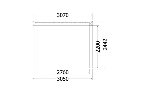 Grote foto overkapping palermo type d 955 x 310 cm tuin en terras tuinhuisjes en blokhutten