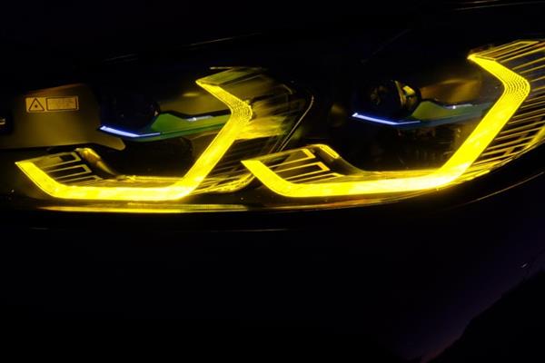 Grote foto bmw g22 g23 g26 4 serie gele drl csl style angel eyes module auto onderdelen tuning en styling