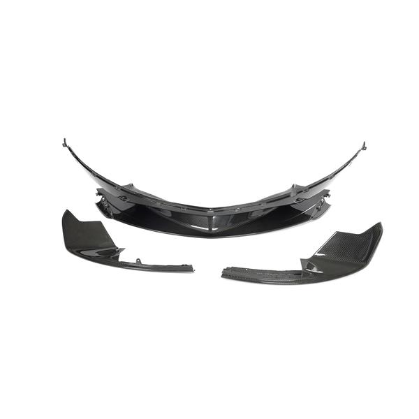 Grote foto dit betreft een mclaren 570s 570gt carbon voorbumper splitter inlay set auto onderdelen tuning en styling