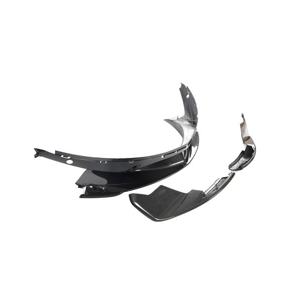 Grote foto dit betreft een mclaren 570s 570gt carbon voorbumper splitter inlay set auto onderdelen tuning en styling