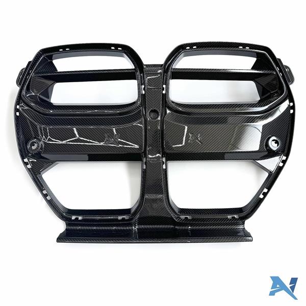 Grote foto dit betreft een alpha n carbon grill nieren bmw g80 g81 m3 g82 g83 m4 auto onderdelen tuning en styling