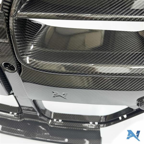 Grote foto dit betreft een alpha n carbon grill nieren bmw g80 g81 m3 g82 g83 m4 auto onderdelen tuning en styling