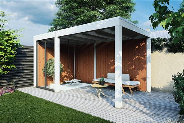 Grote foto overkapping palermo type a 485 x 255 cm tuin en terras tuinhuisjes en blokhutten