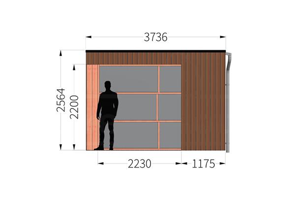 Grote foto overkapping capri type d 610 x 375 cm tuin en terras tuinhuisjes en blokhutten