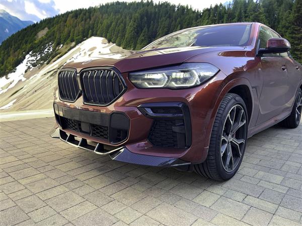 Grote foto bmw g06 x6 carbon voorlip splitter auto onderdelen tuning en styling