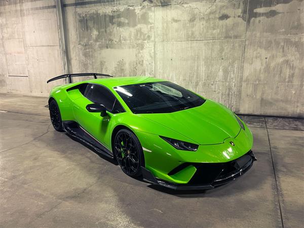 Grote foto lamborghini huracan performante carbon voorlip splitter auto onderdelen tuning en styling