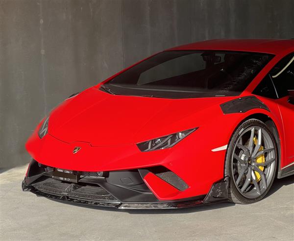 Grote foto lamborghini huracan performante carbon voorlip splitter auto onderdelen tuning en styling