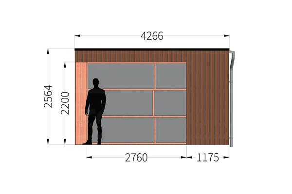 Grote foto overkapping capri type c 490 x 425 cm tuin en terras tuinhuisjes en blokhutten