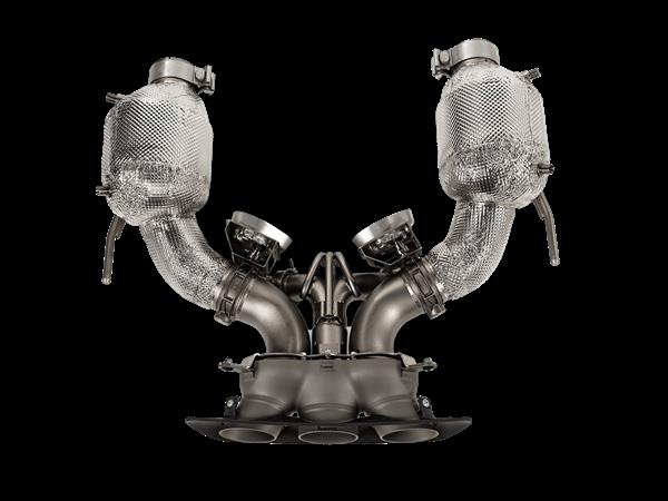 Grote foto ferrari 296 gtb gts akrapovic uitlaatsysteem auto onderdelen tuning en styling