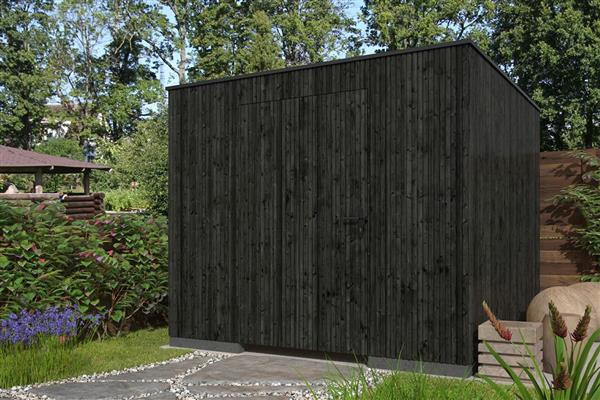 Grote foto tuinhuis brooklyn 300 x 300 cm tuin en terras tuinhuisjes en blokhutten
