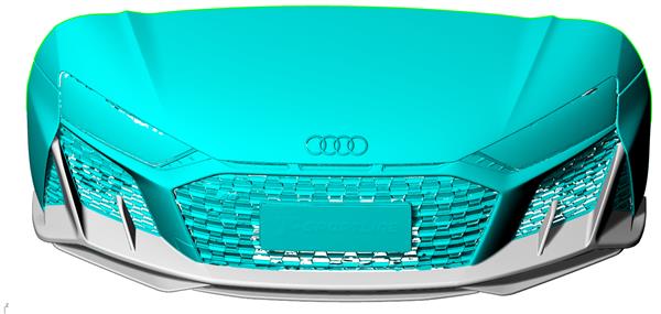 Grote foto audi r8 v10 facelift 2019 carbon voorlip splitter auto onderdelen tuning en styling