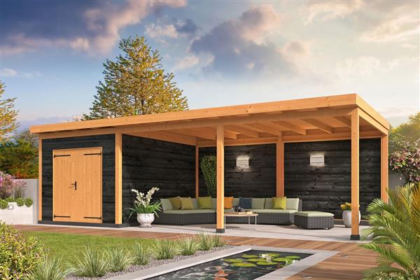 Grote foto dhz overkapping wierden tuin en terras tuinhuisjes en blokhutten