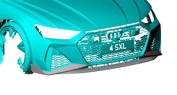 Grote foto audi rs6 c8 rs7 c8 carbon voorlip splitter auto onderdelen tuning en styling