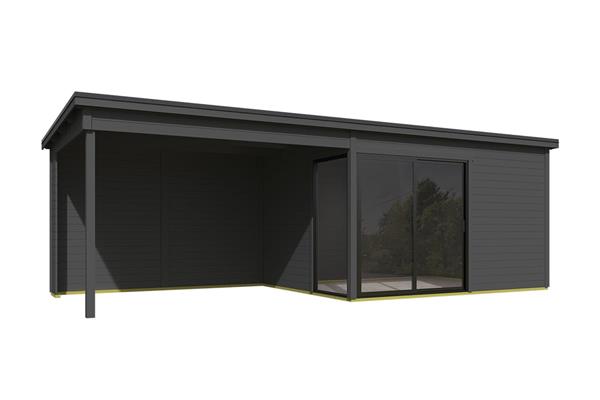 Grote foto tuinhuis olivia met overkapping tuin en terras tuinhuisjes en blokhutten