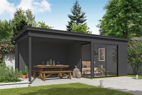 Grote foto tuinhuis julia met overkapping tuin en terras tuinhuisjes en blokhutten
