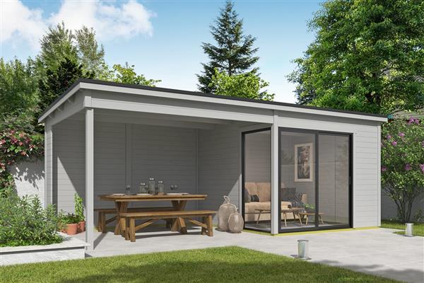 Grote foto tuinhuis julia met overkapping tuin en terras tuinhuisjes en blokhutten