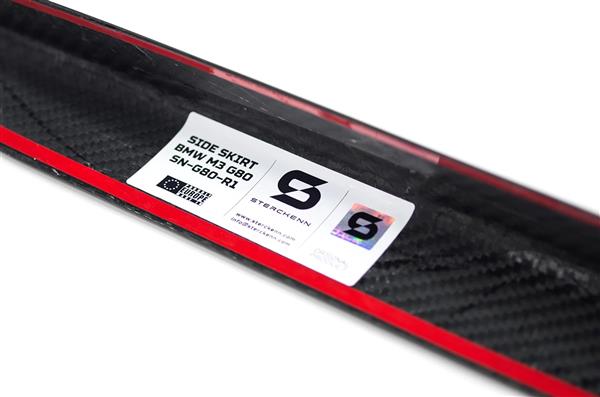Grote foto bmw g80 g81 m3 carbon side skirt extensions auto onderdelen tuning en styling
