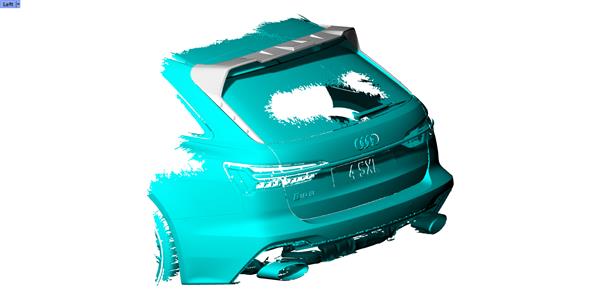 Grote foto audi rs6 c8 carbon kofferbak spoiler lip auto onderdelen tuning en styling
