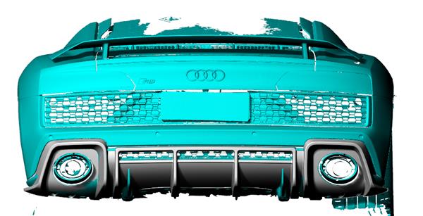 Grote foto audi r8 v10 facelift carbon diffuser auto onderdelen tuning en styling