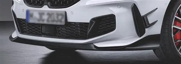 Grote foto bmw 1 serie f40 performance glans zwarte voorlip splitter auto onderdelen tuning en styling