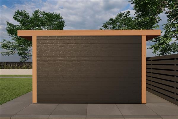 Grote foto dhz overkapping dinkel zwart tuin en terras tuinhuisjes en blokhutten
