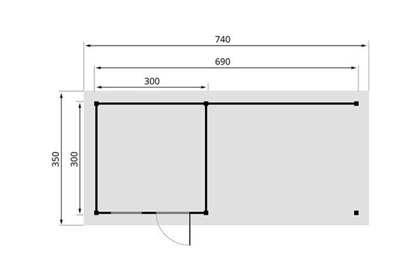 Grote foto dhz overkapping vecht blank tuin en terras tuinhuisjes en blokhutten