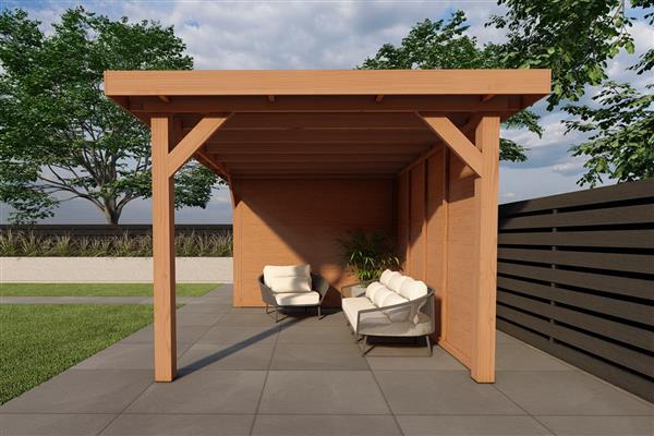 Grote foto dhz overkapping vecht blank tuin en terras tuinhuisjes en blokhutten