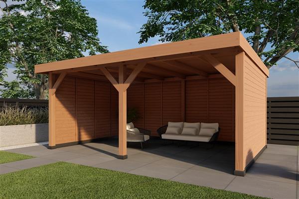 Grote foto dhz overkapping linde blank tuin en terras tuinhuisjes en blokhutten