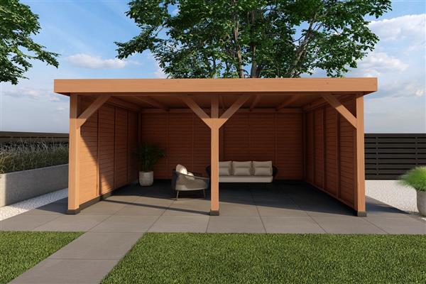 Grote foto dhz overkapping linde blank tuin en terras tuinhuisjes en blokhutten