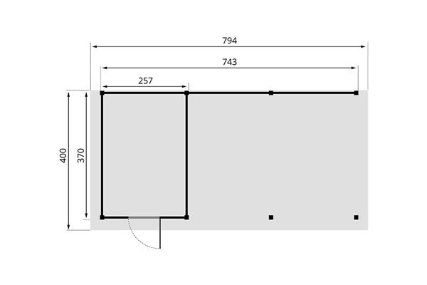 Grote foto dhz overkapping regge blank tuin en terras tuinhuisjes en blokhutten