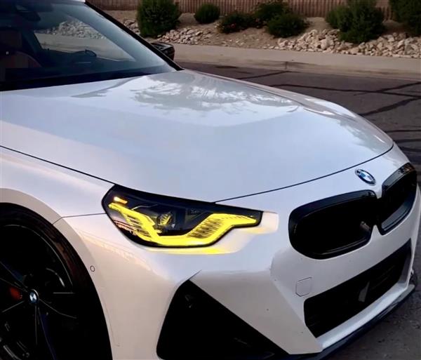Grote foto bmw g42 2 serie g87 m2 gele drl csl style angel eyes module auto onderdelen tuning en styling