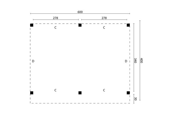 Grote foto dhz overkapping rijssen 600 x 400 cm tuin en terras tuinhuisjes en blokhutten