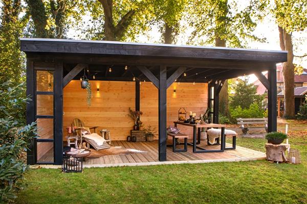 Grote foto dhz overkapping rijssen 600 x 400 cm tuin en terras tuinhuisjes en blokhutten