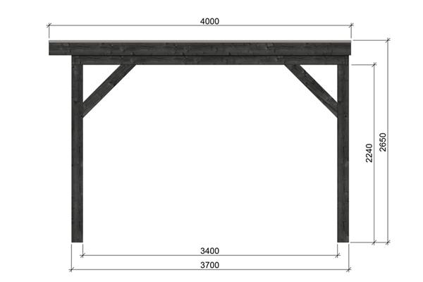 Grote foto dhz overkapping rijssen 600 x 400 cm tuin en terras tuinhuisjes en blokhutten