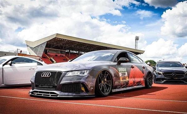 Grote foto carbon voorlip splitter audi rs7 c7 auto onderdelen tuning en styling
