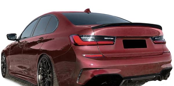 Grote foto bmw g20 3 serie hoogglans zwarte kofferbak spoiler lip auto onderdelen tuning en styling