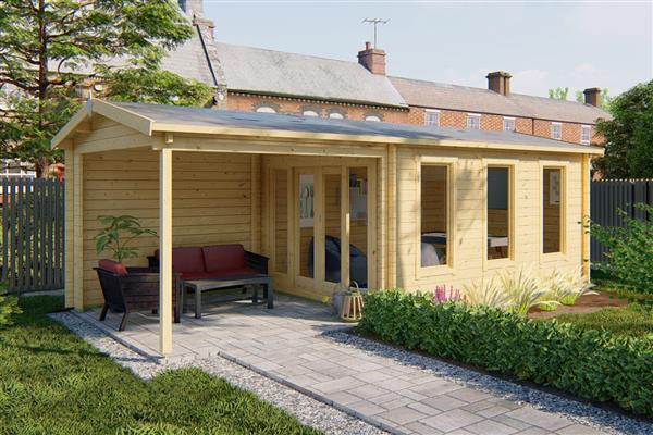 Grote foto blokhut skeg tuin en terras tuinhuisjes en blokhutten