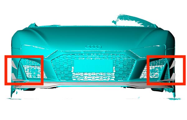 Grote foto audi r8 v10 facelift carbon canards auto onderdelen tuning en styling