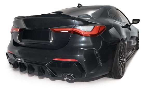 Grote foto bmw g22 g23 4 serie glans zwarte performance diffuser auto onderdelen tuning en styling