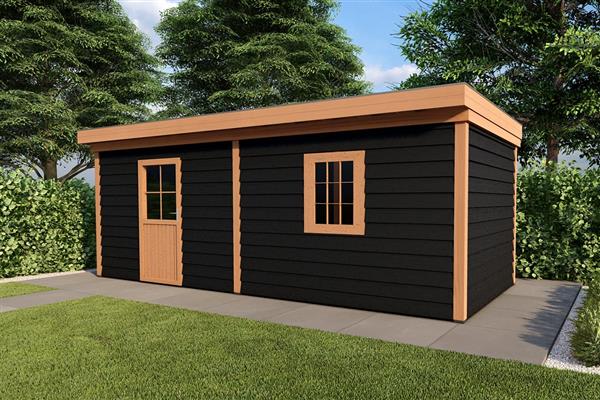 Grote foto overkapping smooth serie 5 douglas 700 x 400 cm fijnbezaagd tuin en terras tuinhuisjes en blokhutten