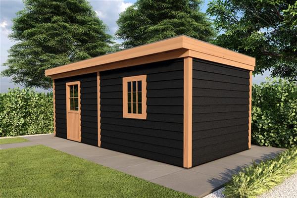 Grote foto overkapping smooth serie 5 douglas 700 x 400 cm fijnbezaagd tuin en terras tuinhuisjes en blokhutten