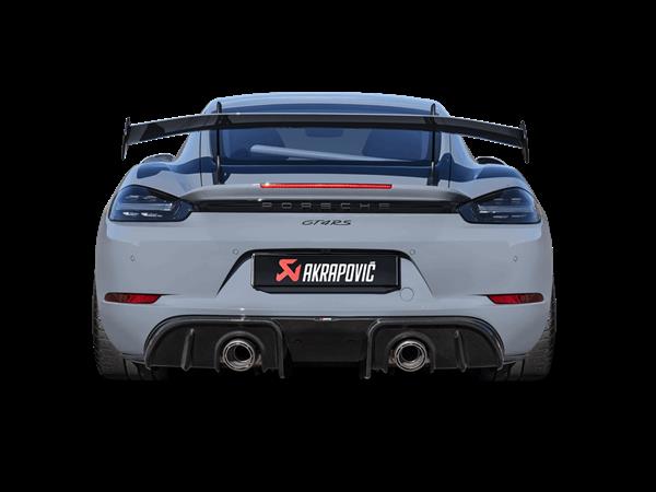 Grote foto porsche 718 gt4rs carbon akrapovic diffusor auto onderdelen tuning en styling