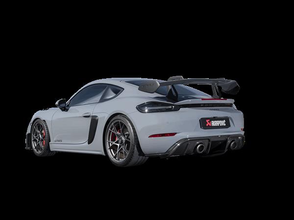 Grote foto porsche 718 gt4rs carbon akrapovic diffusor auto onderdelen tuning en styling