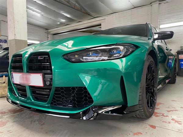 Grote foto bmw g80 g81 g82 g83 m3 m4 glans zwarte voorlip splitter p auto onderdelen tuning en styling