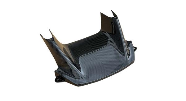 Grote foto ferrari sf90 stradale spider carbon voorspoiler splitter midden gedeelte auto onderdelen tuning en styling