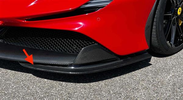 Grote foto ferrari sf90 stradale spider carbon voorbumper splitter auto onderdelen tuning en styling