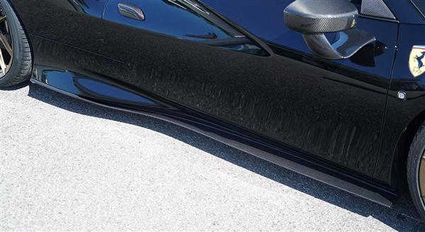 Grote foto ferrari f8 tributo spider carbon side skirt extensions auto onderdelen tuning en styling