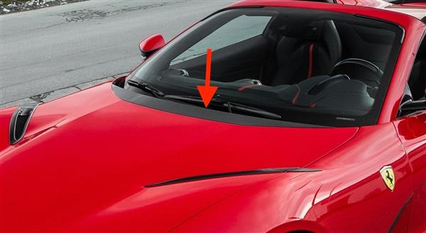Grote foto ferrari 812 superfast gts carbon motorkap cover strip auto onderdelen tuning en styling